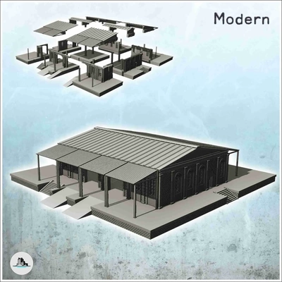 plataforma acceso rampas toldos 16 paisaje m 3d modelos descargar crealidad nube 3d print model - Mito3D