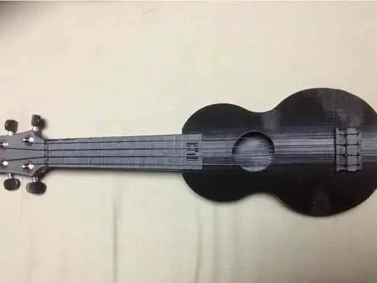 playable ukelele 3d printable no supports models download creality cloud 3d print model - Mito3D