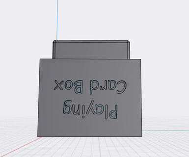 jugando tarjeta caja tablero juego 3d print model - Mito3D