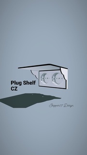 plug shelf Household 3d print model - Mito3D