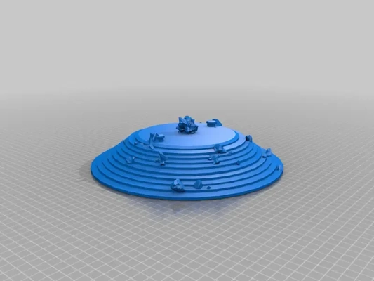 podio terreno rovine 3d modelli scarica creality nube 3d print model - Mito3D