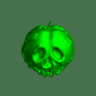 poison Pomme monstres 3d print model - Mito3D