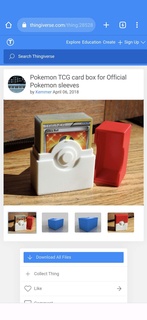pok mon card holder 3d models download creality cloud Toys & Games 3d print model - Mito3D