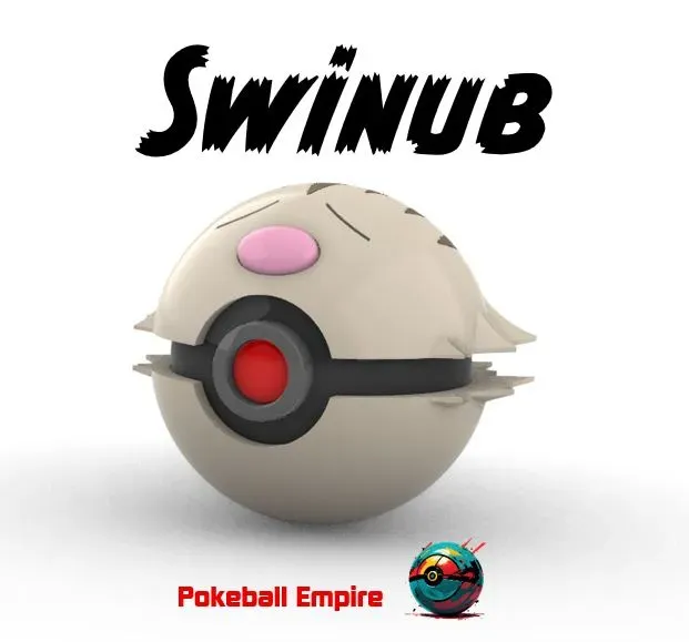 pokeball 220 swinub 3d models download creality cloud 3D print model - Mito3D