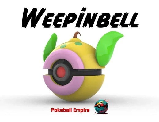 pokebola 70 weepinbell 3d modelos descargar crealidad nube 3d print model - Mito3D