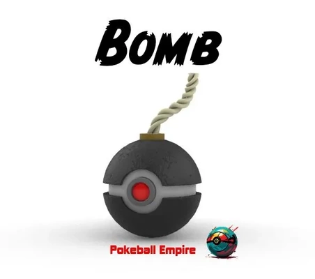 pokeball bomba top 3d modeller indir creality bulut 3d print model - Mito3D