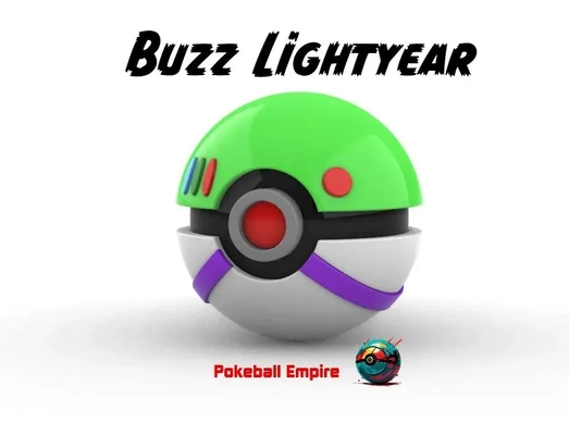 pokeball buzz lightyear 3d models download creality cloud 3d print model - Mito3D