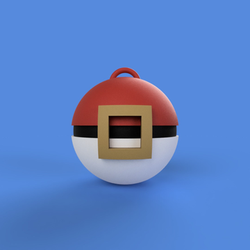pokeball Natale ornamento giocattoli Giochi 3D print model - Mito3D
