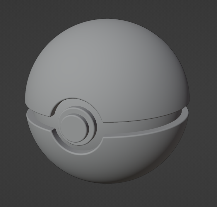 pokeball chiuso cavo giocattoli Giochi 3D print model - Mito3D