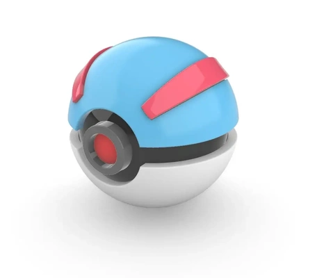 pokeball grande palla 3d modelli scarica creality nube bambole accessori 3d print model - Mito3D