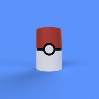 pokeball inspired cup Gadgets & Electronics 3d print model - Mito3D