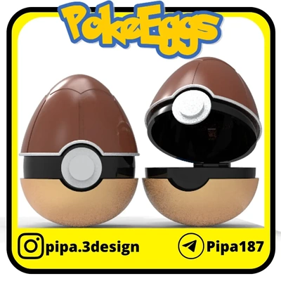 pokeballs sincap paskalya yumurta menteşe 3d modeller indir creality bulut 3d print model - Mito3D