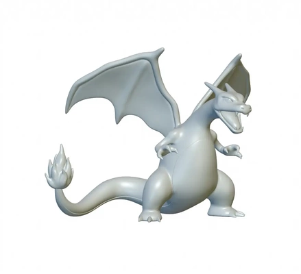 pokémon charizard pronto 3d impressão modelos baixar crialidade nuvem 3d print model - Mito3D