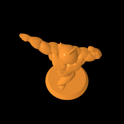 pokémon força 3d modelos baixar crialidade nuvem esculturas cultural relíquias 3d print model - Mito3D