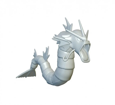 pokémon gyarados pronto 3d impressão modelos baixar crialidade nuvem 3d print model - Mito3D