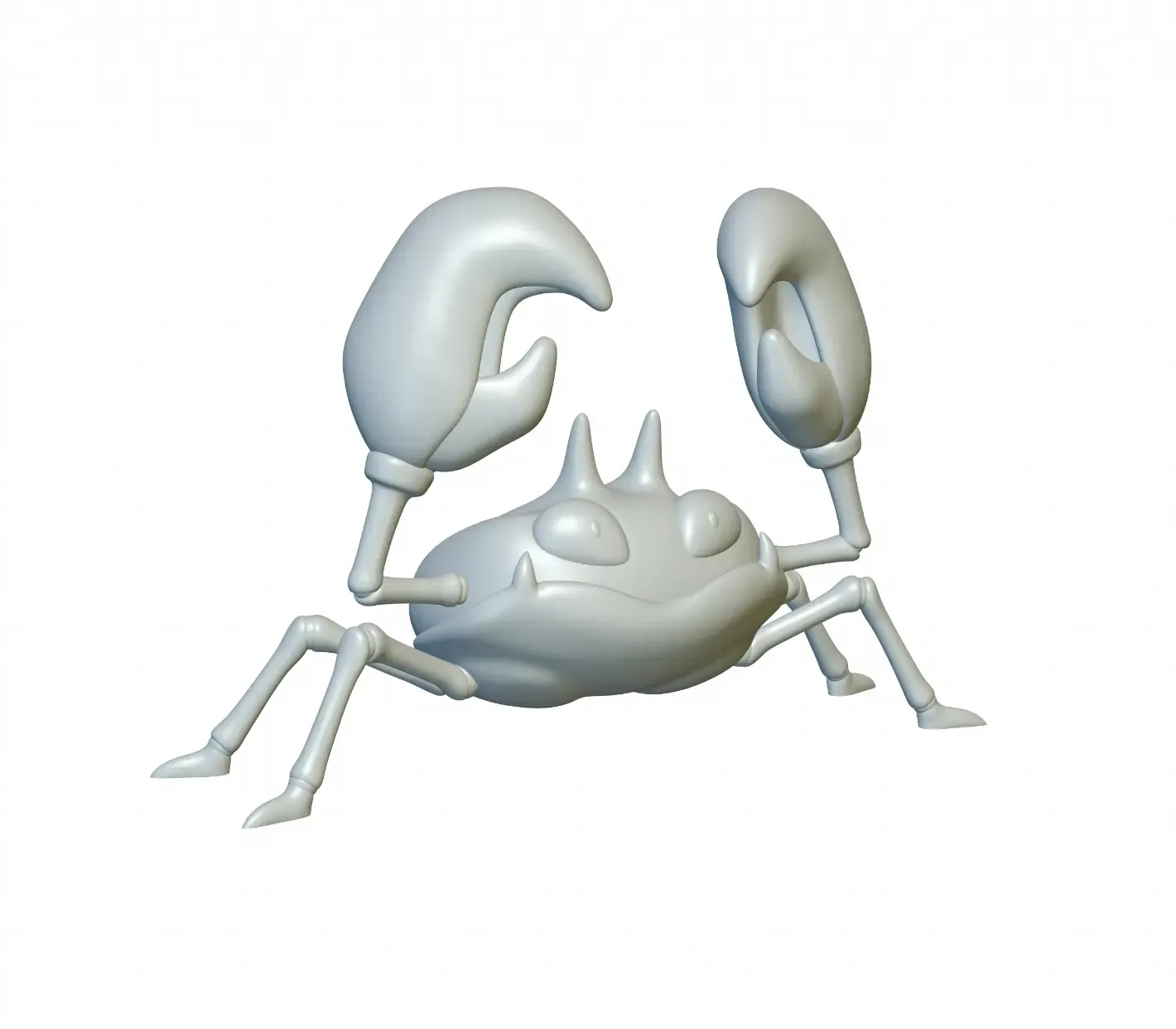 pokémon krabby 98 pronto 3d impressão modelos baixar crialidade nuvem 3D print model - Mito3D