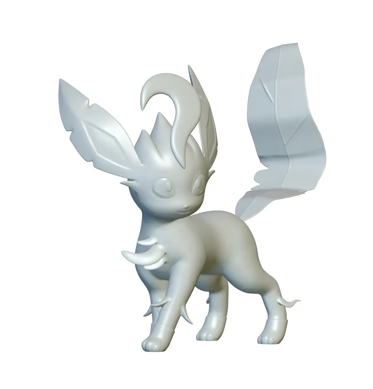 pokemon leafeon 470 pronto 3d stampa modelli scarica creality nube 3D print model - Mito3D