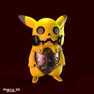 pokemon Pikachu cyborg monstruos 3d print model - Mito3D