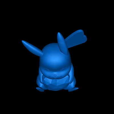pokemon pikachu femmina 3d modelli scarica creality nube personaggi 3d print model - Mito3D