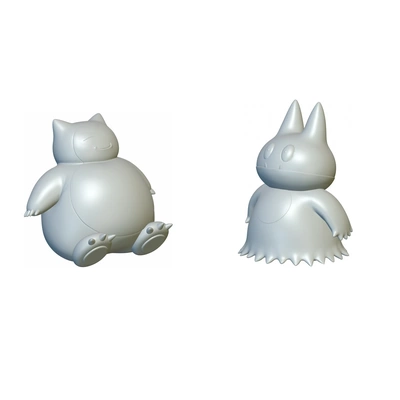 pokémon snorlax munchlax 143 446 3d drucken modelle download realität wolke 3d print model - Mito3D