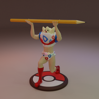 pokemon togepi man pencil pen holder Characters 3d print model - Mito3D