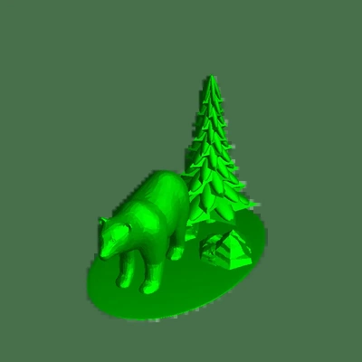 polar oso 3d modelos descargar crealidad nube 3d print model - Mito3D