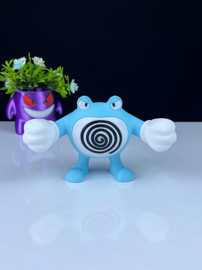 poliwrath pokemon multiparte 3d modelos descargar crealidad nube 3d print model - Mito3D