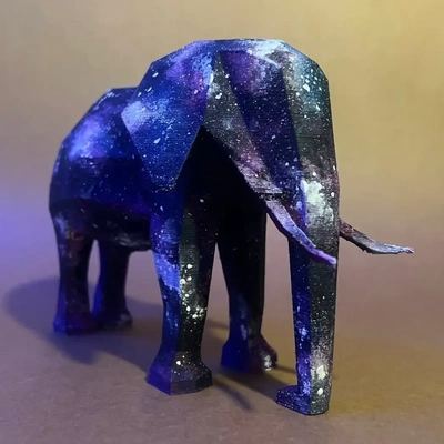 poli africano arbusto elefante 3d modelos baixar crialidade nuvem 3d print model - Mito3D