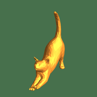 poly cat Mammal 3d print model - Mito3D