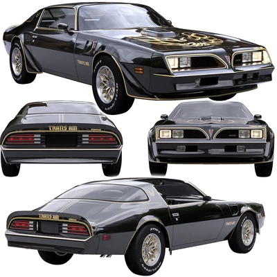 pontiac firebird trans am 1977 3d models download creality cloud 3d print model - Mito3D