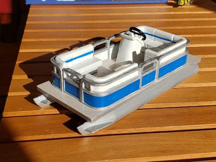 pontone barca modificato 3d print model - Mito3D