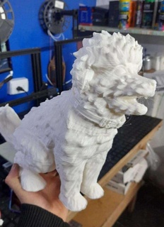 caniche chien animaux 3d print model - Mito3D