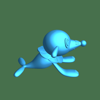 popplio pokemon Güneş ay Su marş karakterler 3d print model - Mito3D