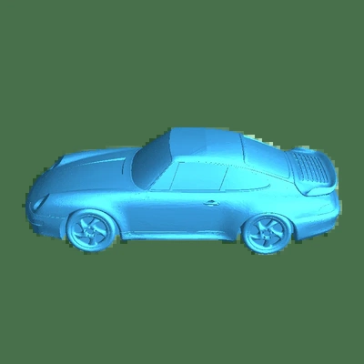 porsche soucier 3d modèles télécharger créalité nuage 3d print model - Mito3D