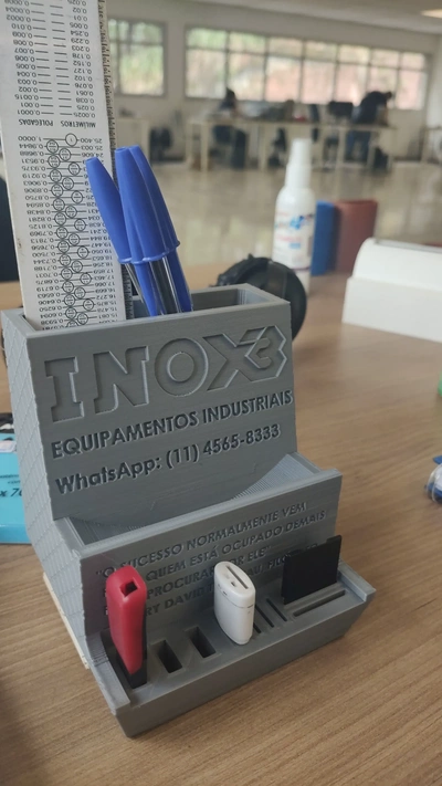 porta caneta 3d modelos baixar crialidade nuvem 3d print model - Mito3D