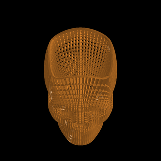 porta bolígrafo cráneo caracteres 3d print model - Mito3D