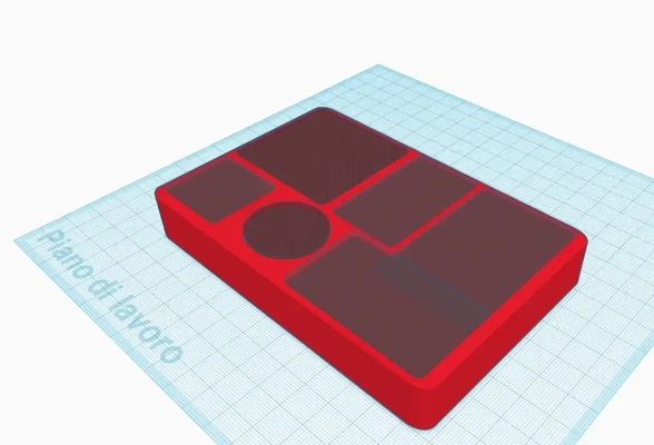 porta oggetti tech 3d modelli scarica creality nube 3d print model - Mito3D