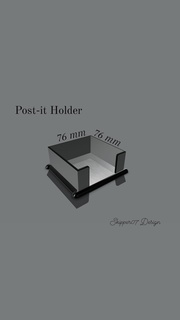 post it Halter Unterstützung 3d print model - Mito3D