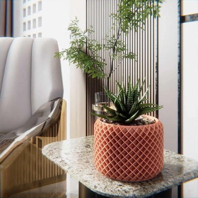 pot plante chéri 3d modèles télécharger créalité nuage accueil maison décor 3d print model - Mito3D