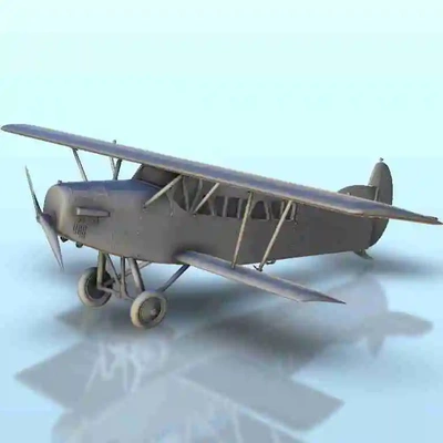 potez 29 french transport biplane - scenery warhammer miniat 3d models download creality cloud airliners 3d print model - Mito3D