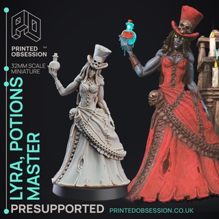 potions lady - puppet masters presupported 3d models download creality cloud characters 3d print model - Mito3D