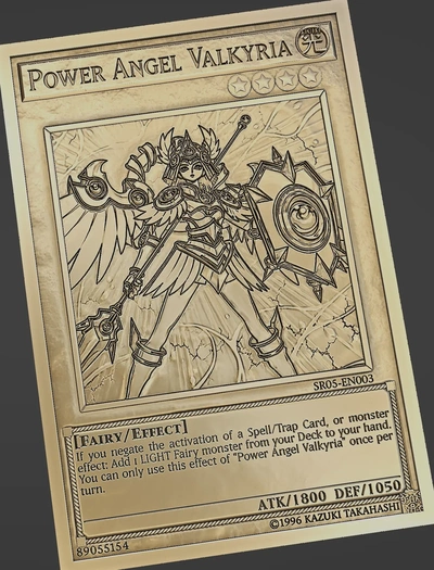 leistung engel valkyria yu gi oh 3d modelle download realität wolke 3d print model - Mito3D