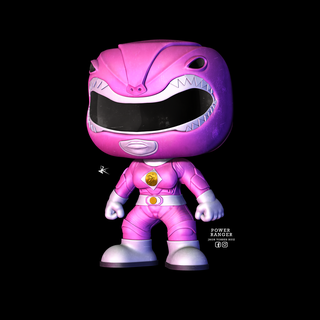 power ranger pinkish funko pop collection Others 3d print model - Mito3D