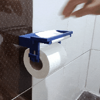 pratique toilette papier titulaire soutien 3d modèles Télécharger créalité nuage Ménage 3d print model - Mito3D