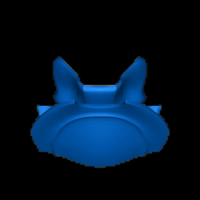 pred maske 3 teile 3d modelle download realität wolke 3d print model - Mito3D