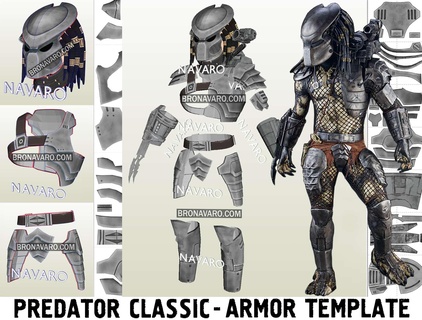 predator armour 1 3d models download creality cloud fictional characters 3d print model - Mito3D
