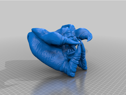 predator closed mouth mask 3d models download creality cloud Body Parts 3d print model - Mito3D
