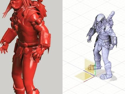 predatore 3d modelli scarica creality nube immaginario personaggi 3d print model - Mito3D