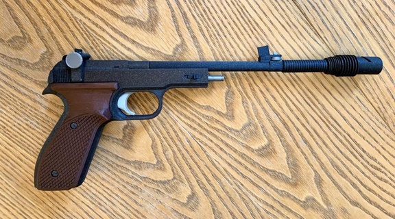 princess leia sporting pistol replica Toy Guns 3d print model - Mito3D