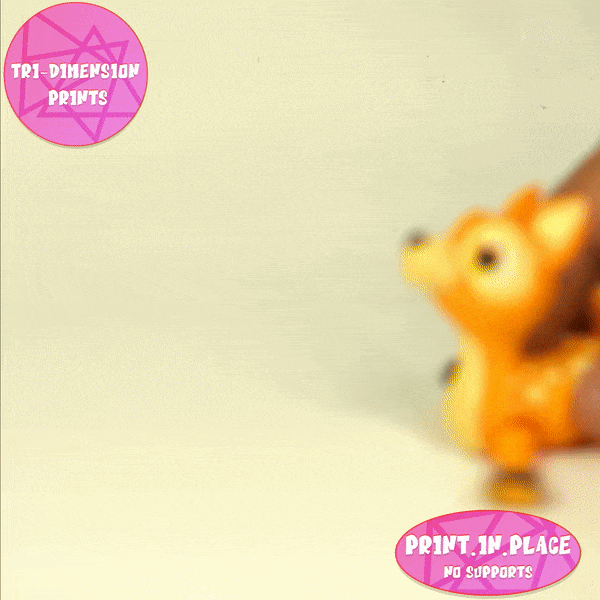 print-in-place cute flexi deer 3d models download creality cloud mammal 3D print model - Mito3D